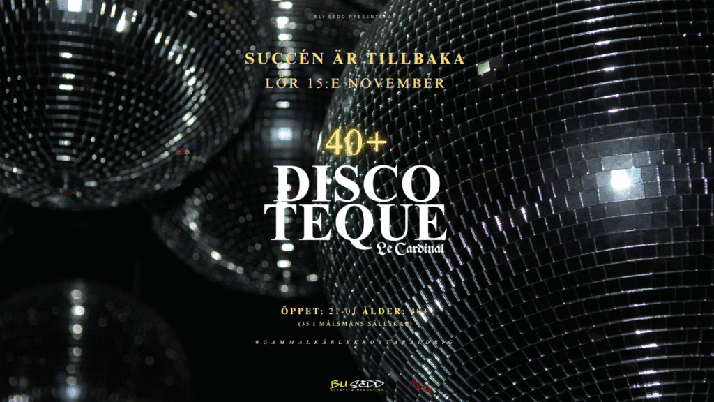 Discoteque 40+ Succén är tillbaka!